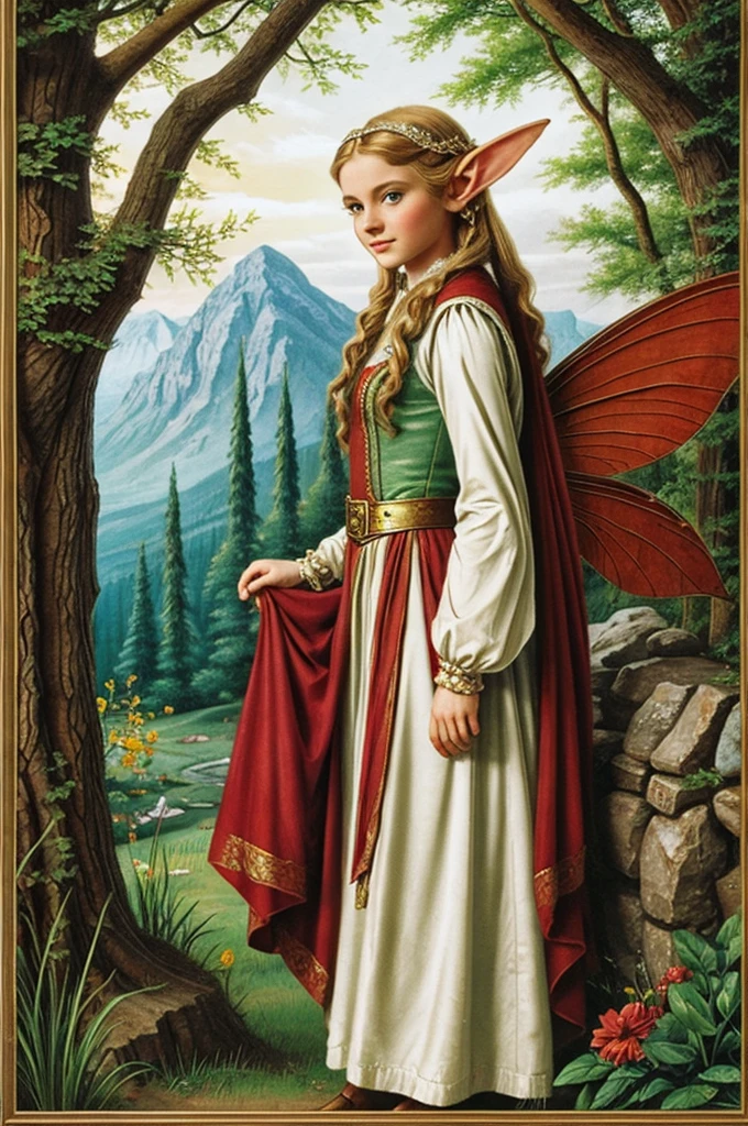 A depiction of the fairy tale character elf