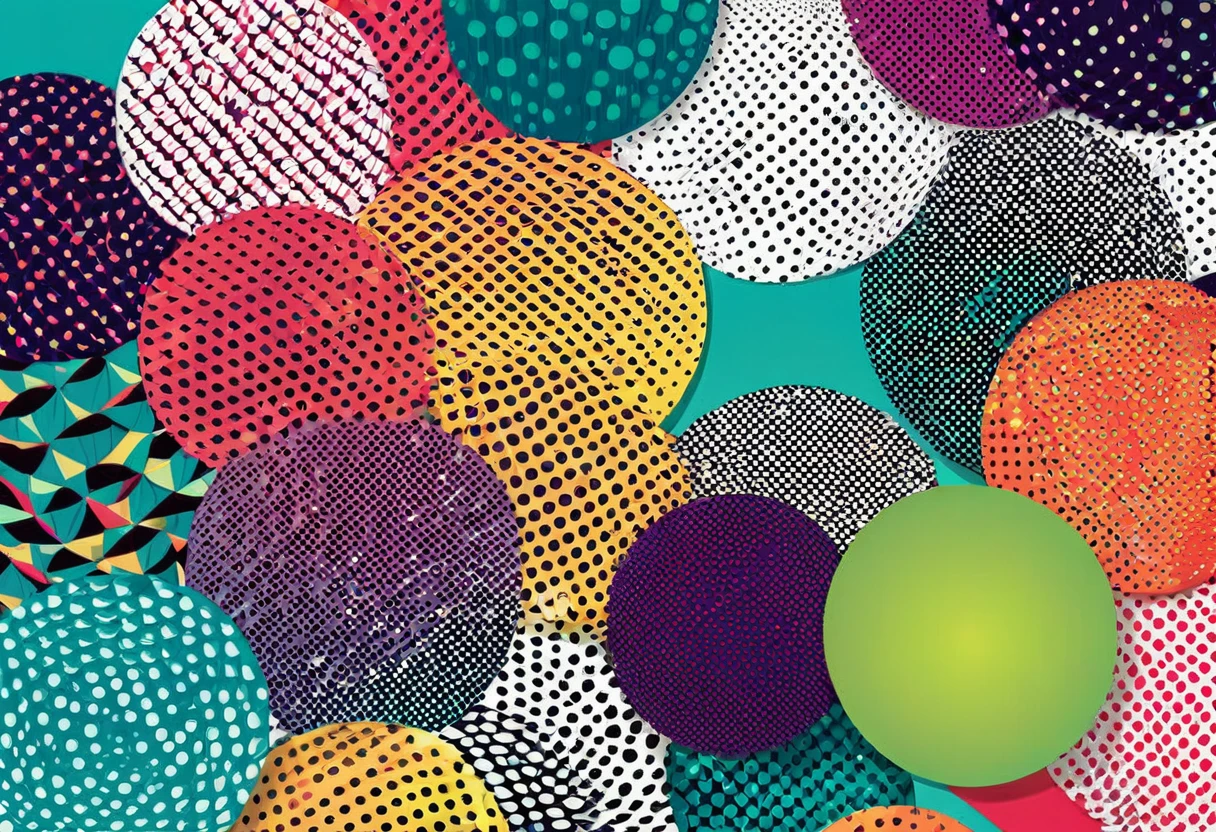 Wallpaper, line art, halftone, abstract
