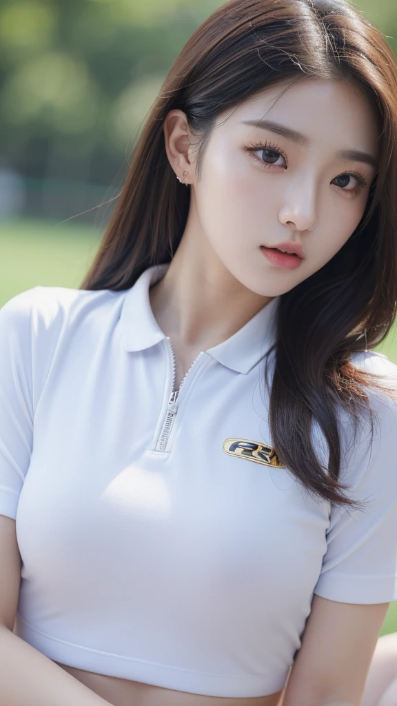 (((masterpiece))), (((high resolution)))、(((8K quality)))、(((perfect face)))、(((K-pop idol)))、25 years old、(sportswear), look at the camera, (Eyes of the highest quality), (detailed face), (detailed texture), (big bust), (chubby)