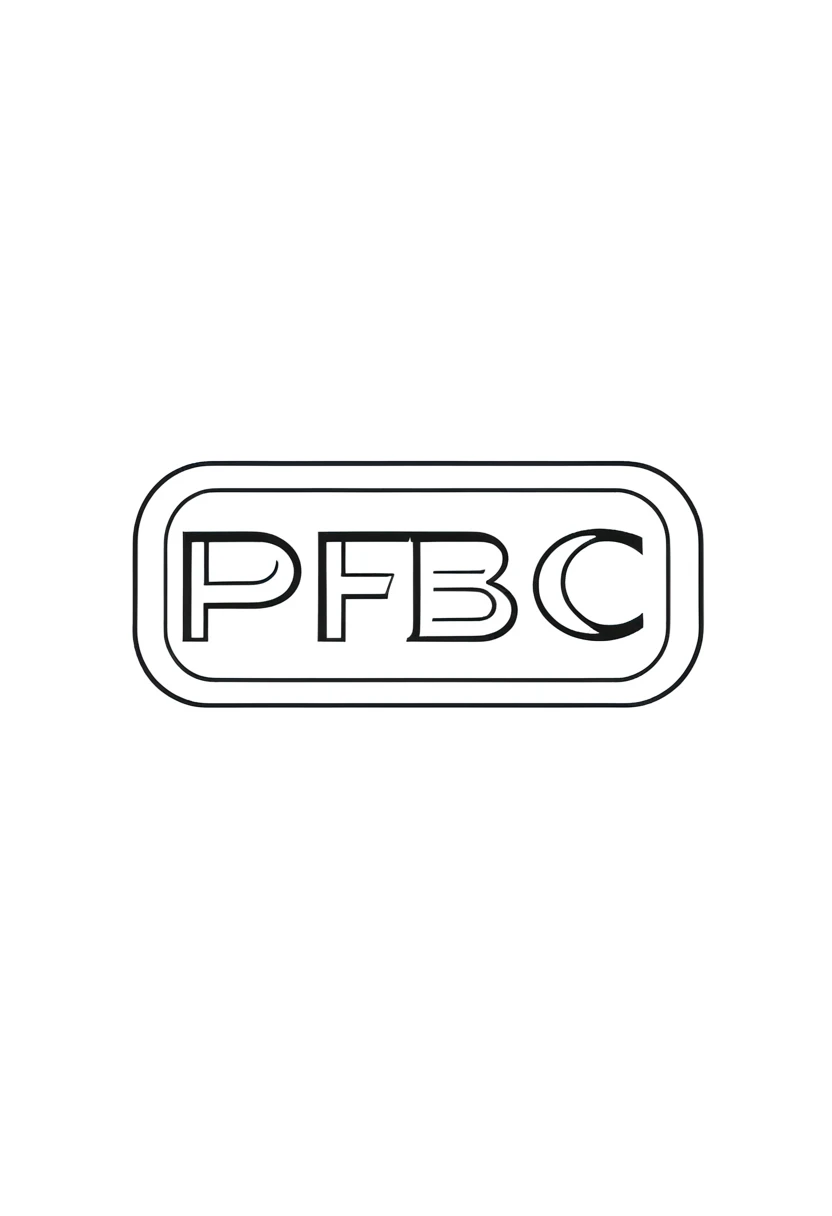 Black and White Logo of a peanut butter and jelly sandwich with the letters of PBC in the middle