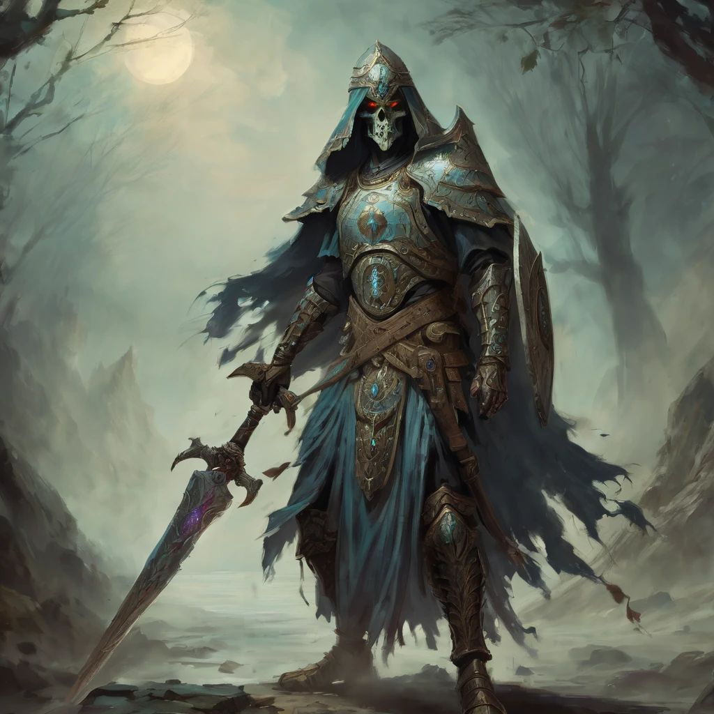 Ancient ghost warrior fantasy artwork