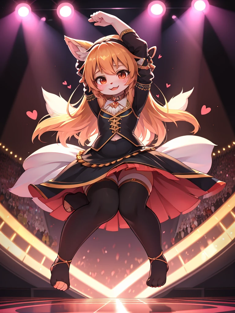 dance stage , girl , (curtsy) , My heart is pounding , spend a penny , (legs apart:0.3) , I want many people to see it