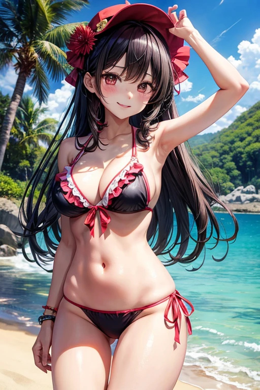Kurumi wearing bikini