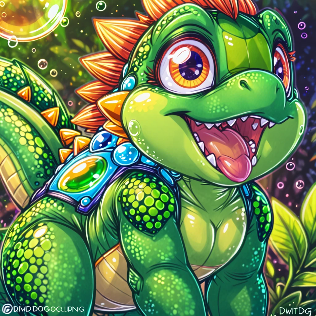 Bub, bubble bobble, green scalie, dimwitdog