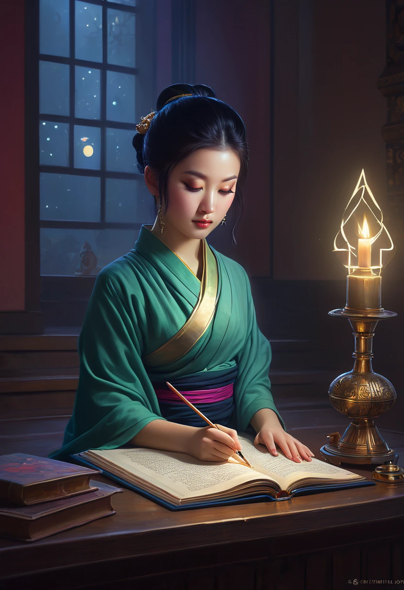 cute, cute, Adorable, (occult:1.3), Buddhism, Great lighting, Soft colors, Atmospheric lighting, Greg Rutkowski、Stanley Artgerm、Lau Lopp、Lost draw、Art Station、Painting by CG Society