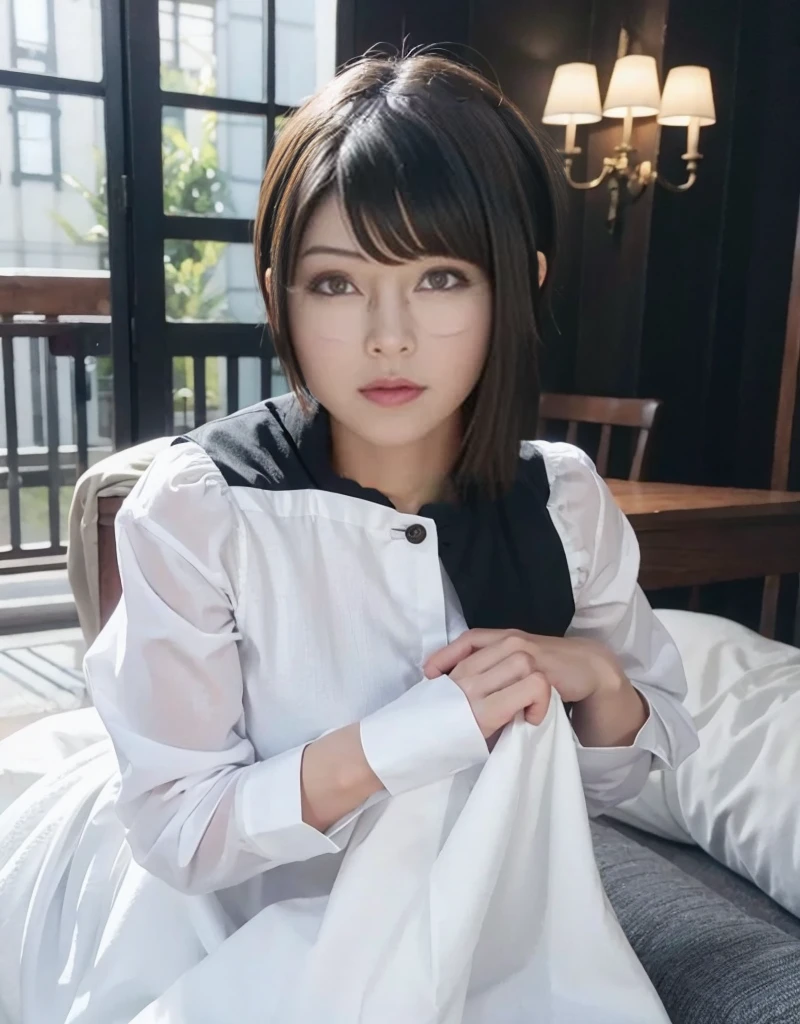 Maid clothes、Short hair