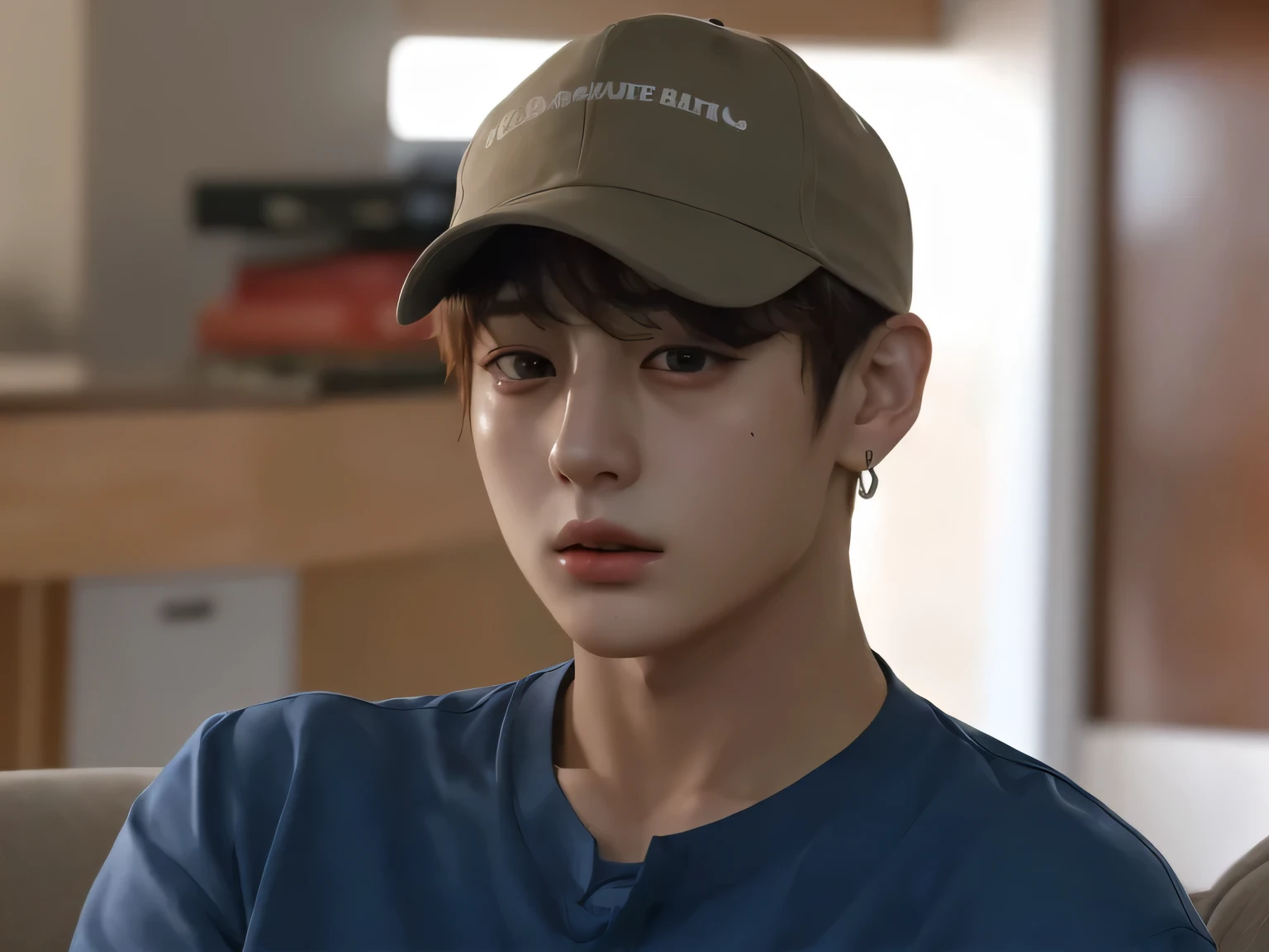 best qualityer, jungkook from bts face, delicate features 