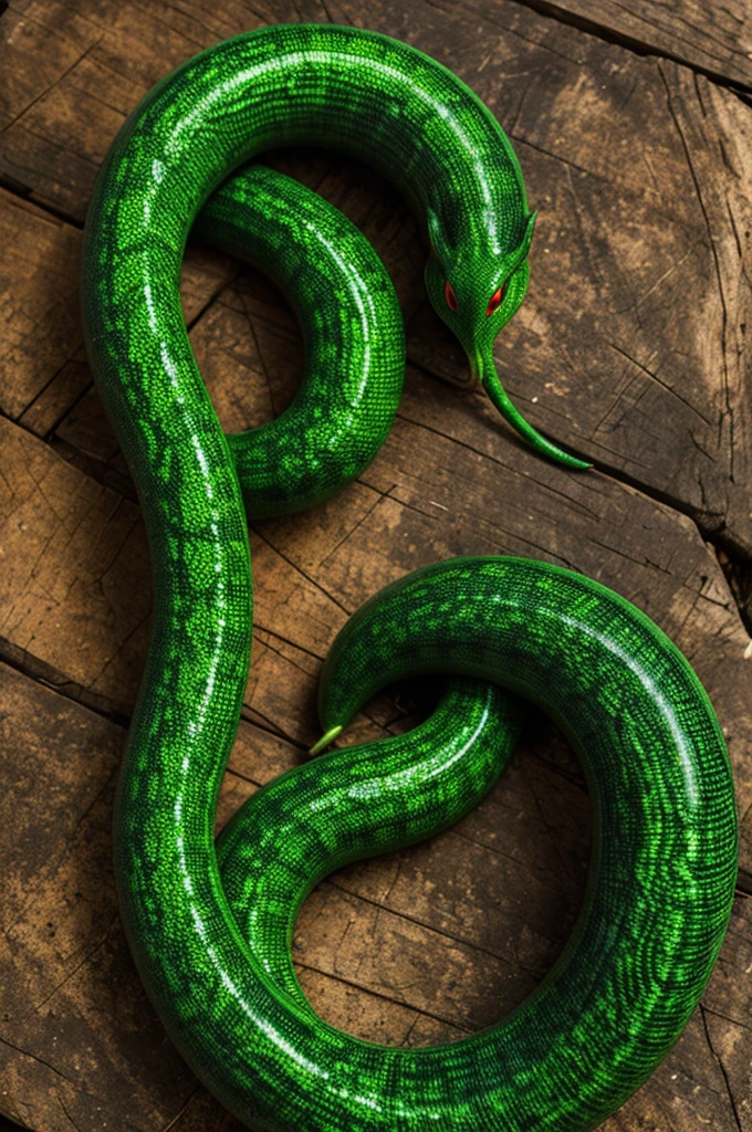 Red-eyed Green Naga