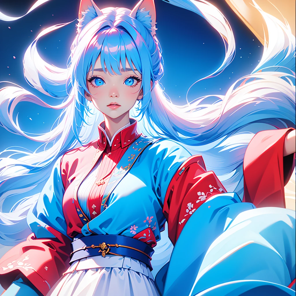 Masterpiece, Best quality,(((closeup of face)))
offcial art, Very
Detailed CG 8K wallpaper,
(flying petal)
(detailed ice) , crystal
Textured skin, cold
expression, ((Fox ears)),
White hair, long
hair, Messy hair, eBlue eyes,
view the viewer,
Extremely delicate and
Beautiful, water, ((beauty
Detailed eyes)), height
detailed, Movie
illuminating, ((Beautiful face),
fine water surface, (Source language
portrait), Transcend-
detailed, incredible
detailed, (An extreme
Delicate and beautiful),
Beautiful detailed eyes,
(Best quality)