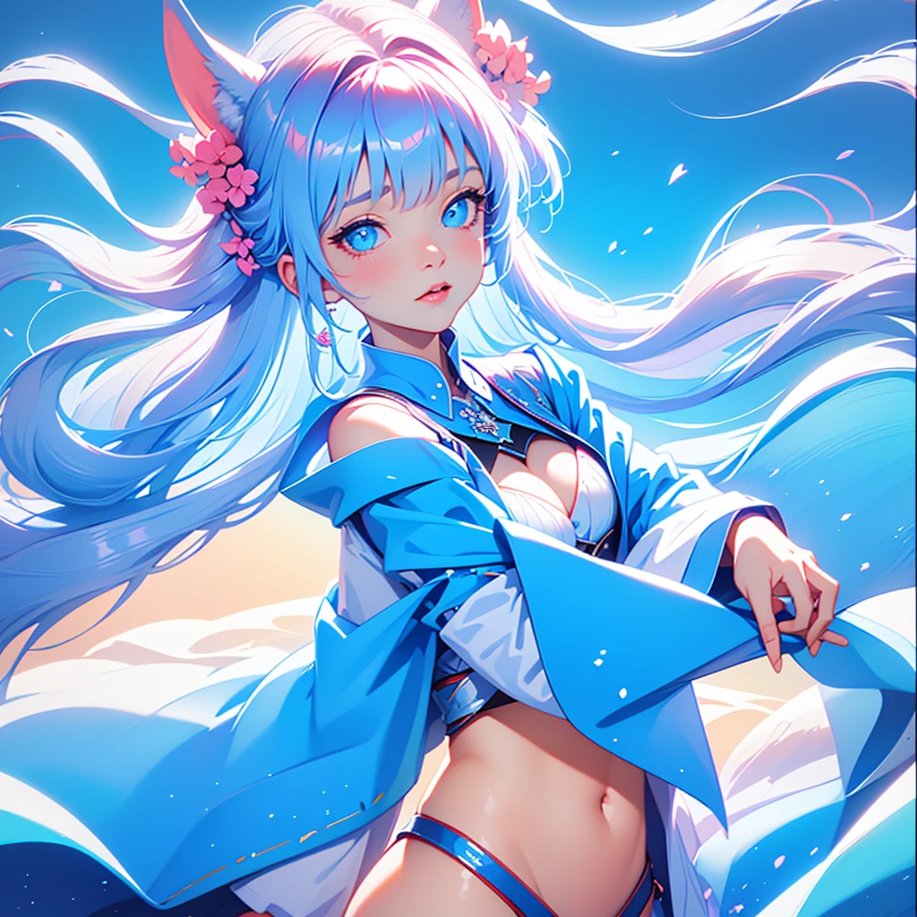 Masterpiece, Best quality,(((closeup of face)))
offcial art, Very
Detailed CG 8K wallpaper,
(flying petal)
(detailed ice) , crystal
Textured skin, cold
expression, ((Fox ears)),
White hair, long
hair, Messy hair, eBlue eyes,
view the viewer,
Extremely delicate and
Beautiful, water, ((beauty
Detailed eyes)), height
detailed, Movie
illuminating, ((Beautiful face),
fine water surface, (Source language
portrait), Transcend-
detailed, incredible
detailed, (An extreme
Delicate and beautiful),
Beautiful detailed eyes,
(Best quality)
(Huge breast)
(Bikini)