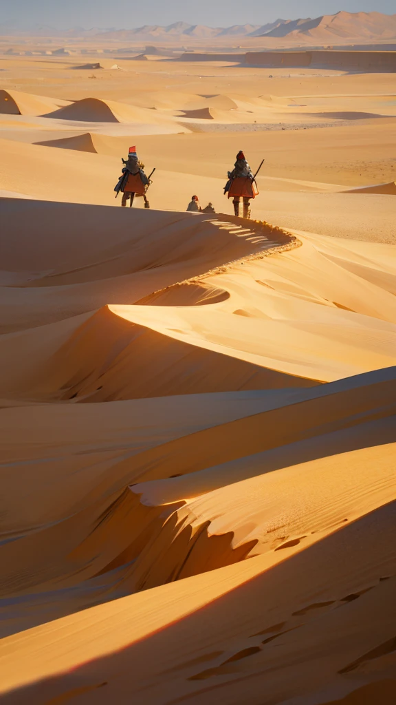 Seven generals brave the harsh desert.