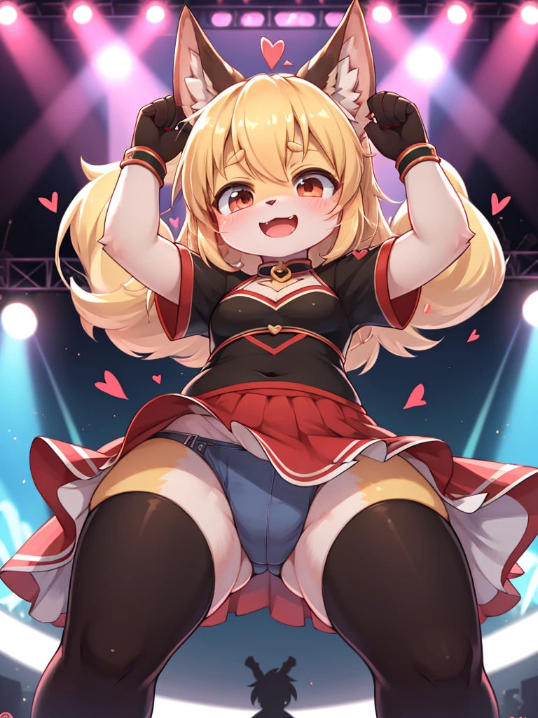 dance stage , girl , (curtsy) , My heart is pounding , (I’m bursting!:0.95) , (legs apart:0.3) , number one! , I want many people to see it