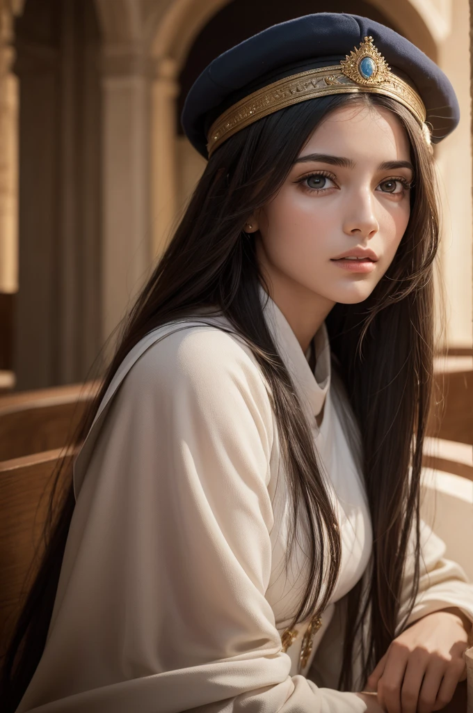 All who sat in the Sanhedrin, looking at Estêvão, they saw your face as if it were the face of an angel.