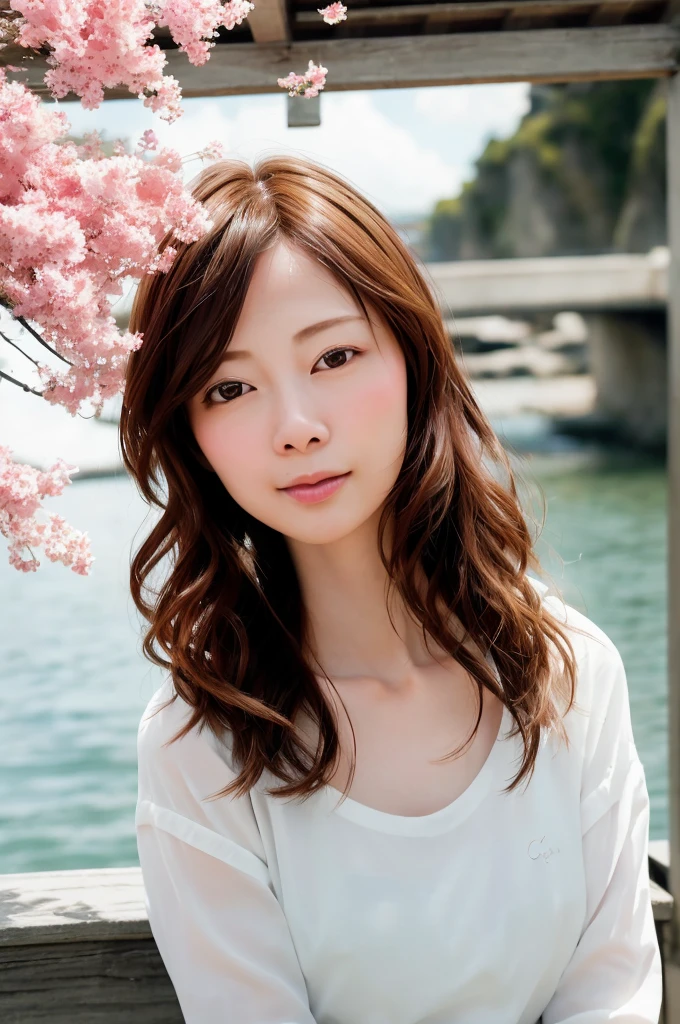 From one girl, young woman, Upper Body, (View your viewers:1.3),,(Beautiful City, Beautiful sky background), 30-year-old woman,company employee,Working,Natural skin color, (Mouth closed:1.2), (Center of chest), Floating Hair, Beautiful expression, 顔のdetailed, detailed, 虹のdetailed, masterpiece, Highest quality, Realistic, Ultra-realistic, 非常にdetailed, Perfect lighting, Written boundary depth, Shadow, High resolution,
