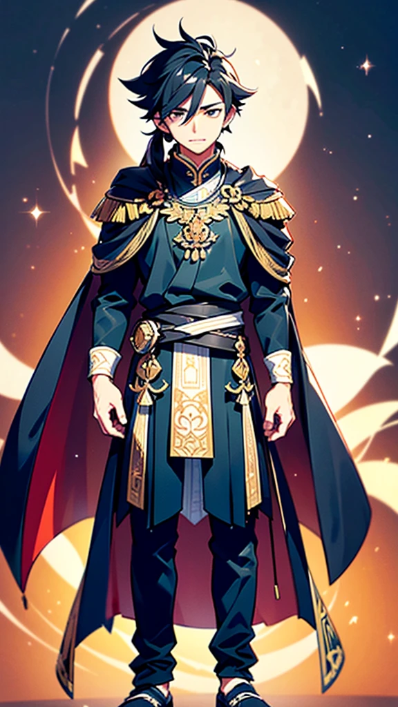 

1. **shape:**
   - **face:** The main character is sharp., faceหล่อด้วยคุณสมบัติที่ชัดเจน. His eyes are deep, Fascinating black, With a slight almond shape that indicates the Chinese heritage. His eyebrows are straight and well-groomed., Make him look solemn but noble.
   - **hair:** hairของเขายาวและเป็นสีดำ, Flowing down to the waist is a gentle waterfall. Usually tied in a high ponytail with an ancient Chinese ribbon., ปล่อยให้มีเส้นบางๆหลุดร่วงลงมารอบๆfaceของเขา, Makes him look quite fierce, but elegant..
   - **skin:** เขามีskinพรรณที่เป็นธรรม, As is typical of young men, spending a lot of time in the house or in the shade.. skinของเขาเรียบเนียน, With a slight secondary glow that adds to his identity.
   - **build:** He has a slim body, โครงbuildแข็งแรง, มีไหล่wideและเอวแคบ. His posture is direct and confident, Exude an air of power and strength.

2. **robes:**
   - **maximum:** He wears a traditional Chinese hanfu dress., Available in length, Floating robe made of high quality silk.. The coat is mostly white., It is a symbol of purity and grace., WITH ELABORATE SILVER EMBROIDERY ALONG THE RIM AND CUFFS.
   - **robesชั้นใน:** Under the cloak, เขาสวมrobesสีน้ำเงินเข้มด้านใน, Visible on the collar and sleeves, Add a difference to his outfit.
   - **belt:** wide, beltผ้าไหมสีดำคาดเอวของเขา, ประดับด้วยหัวbeltสีเงินและลวดลายอันประณีตซึ่งบ่งบอกถึงสถานะอันสูงส่งของเขา.
   - **shoe:** His feet are covered in black., shoeพื้นนุ่ม, Let him move quietly and quickly.

3. **decorations:**
   - **sword:** Be by his side., เขาถือswordที่buildขึ้นอย่างสวยงามพร้อมด้ามจับที่หรูหรา. The pods are black, With silver inlay and dragon pattern, It is a symbol of power and protection..
   - **jade pendant:** มีjade pendantห้อยอยู่รอบคอของเขา, The family heirlooms that are both a source of power and a symbol of his lineage..
   - **ring:** On His right hand, เขาสวมringเงินกับจีสีน้ำเงิน