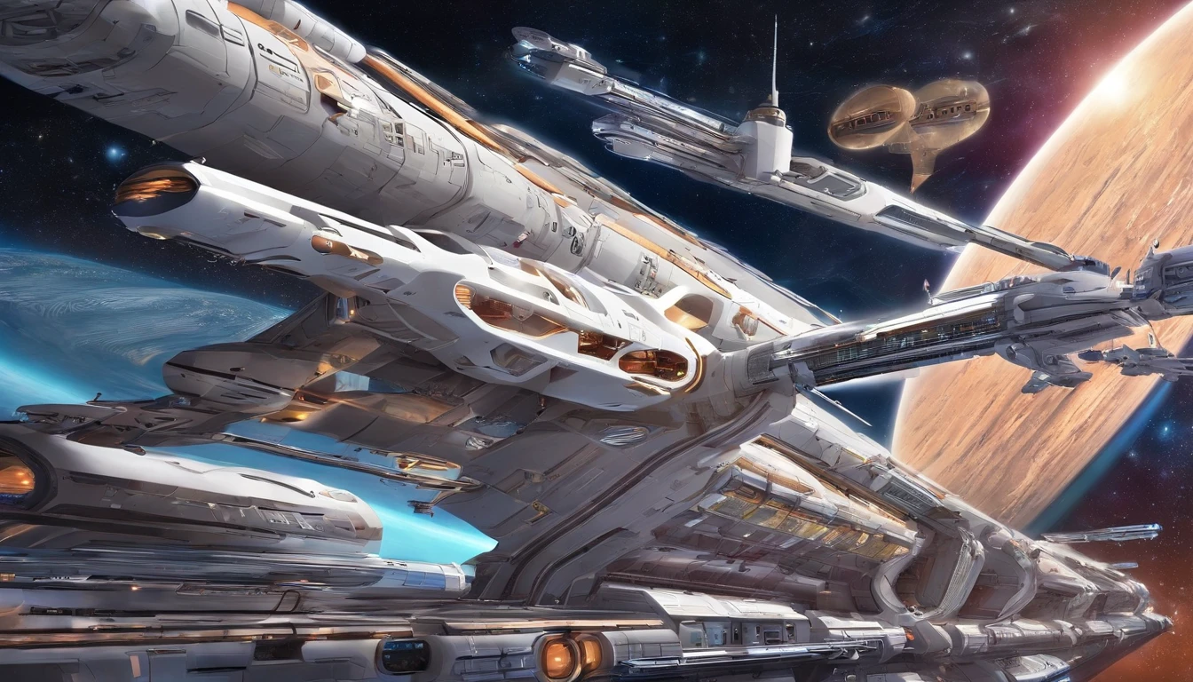 (((The space station is Deep Space 9))).There are Starfleet ships, and almost any ship, from Star Trek Deep Spaces 9 years. This styles are, from Gerry and Silvia Anderson,& Judith Garfield & Reeves-Stevens.