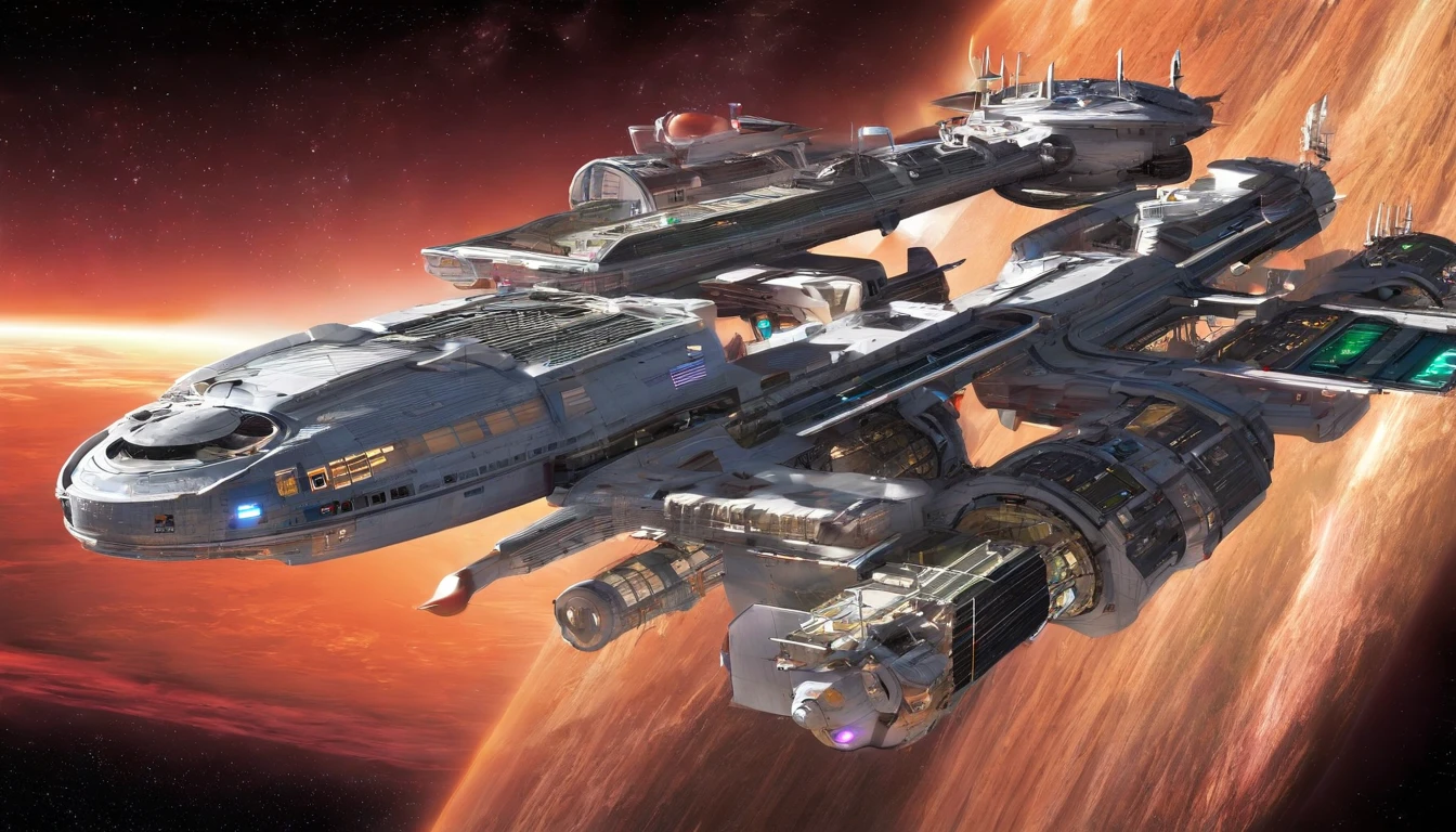 (((The space station is Deep Space 9))).There are Starfleet ships, and almost any ship, from Star Trek Deep Spaces s. This styles are, from Gerry and Silvia Anderson,& Judith Garfield & Reeves-Stevens.