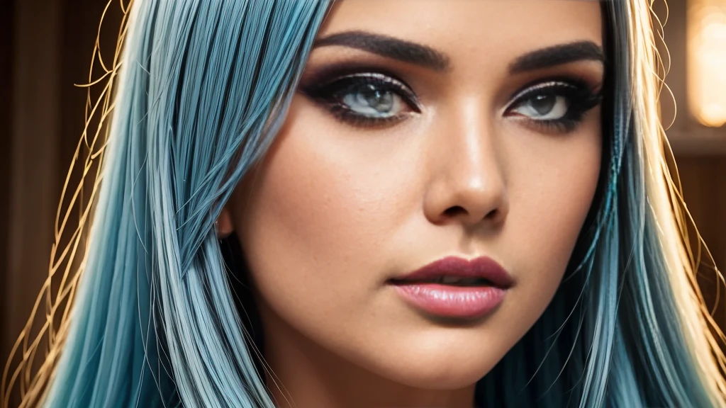 1girl, long light blue hair, beautiful detailed eyes, beautiful detailed lips, extremely detailed face, longeyelashes, dark blue , sitting in classroom, anime, realistic, photorealistic, photo-realistic:1.37, best quality,4k,8k,highres,masterpiece:1.2,ultra-detailed,(realistic,photorealistic,photo-realistic:1.37),HDR,UHD,studio lighting,ultra-fine painting,sharp focus,physically-based rendering,extreme detail description,professional,vivid colors,bokeh