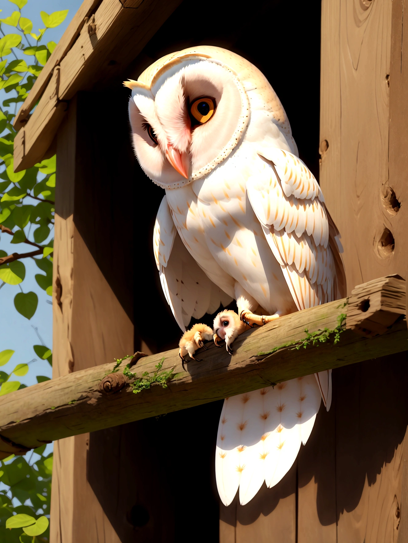 baby barn owl