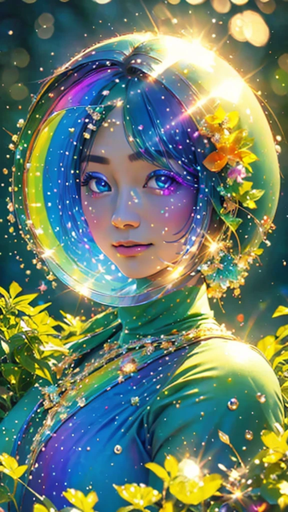 (Highest quality), (8K), (Highest quality), (live-action), (Realistic photos), Shining in rainbow colorswatermelon、summer、summerを感じる物、summerを感じる風景, watermelon、watermelon畑、blue sky, Rainbow and sunshine shining.16K, Ultra-high resolution, Shining in rainbow colors、to be born,wonderful ,future、Iridescent、The world 30 years from now。