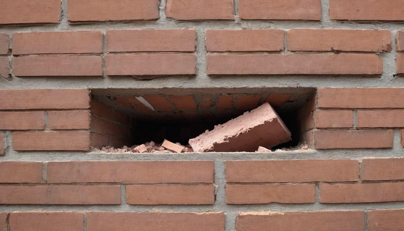 a brick that was used to break a thing's living room window in the middle of a dark and scary night