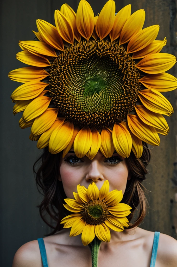 Sunflower in a crown