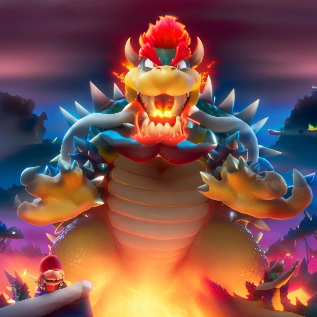 Bowser Fire Breathing Jaw's Open 