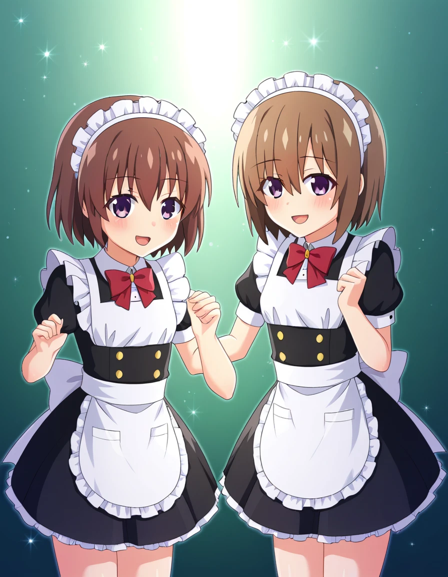 juvenile　Women　Maid clothes　Brown Hair　mash