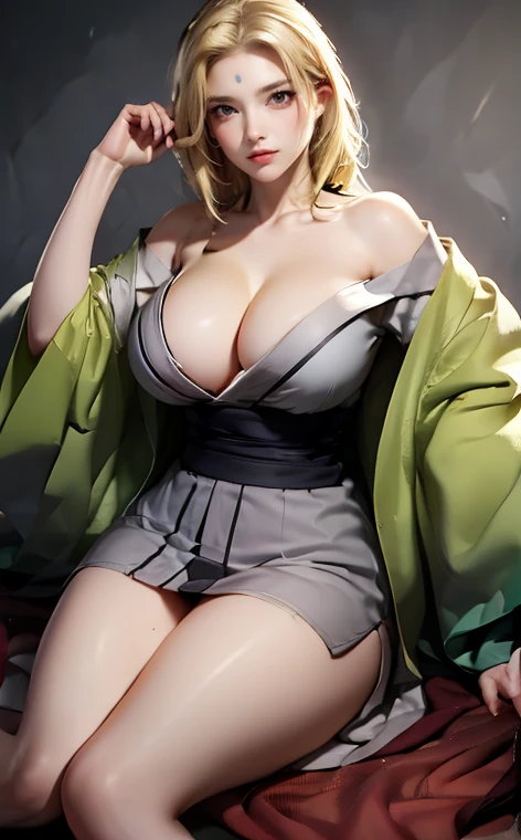 tsunade, tsunade, blonde hair, yellow hair, facial mark, forehead mark, long hair, makeup, mature female, (brown eyes:1.7), (medium breast:1.2),
BREAK cleavage, bare shoulders, grey kimono, japanese clothes, kimono, off shoulder, wide sleeves,
BREAK looking at viewer,
BREAK outdoors, city,
BREAK (masterpiece:1.2), best quality, high resolution, unity 8k wallpaper, (illustration:0.8), (beautiful detailed eyes:1.6), extremely detailed face, perfect lighting, extremely detailed CG, (perfect hands, perfect anatomy),