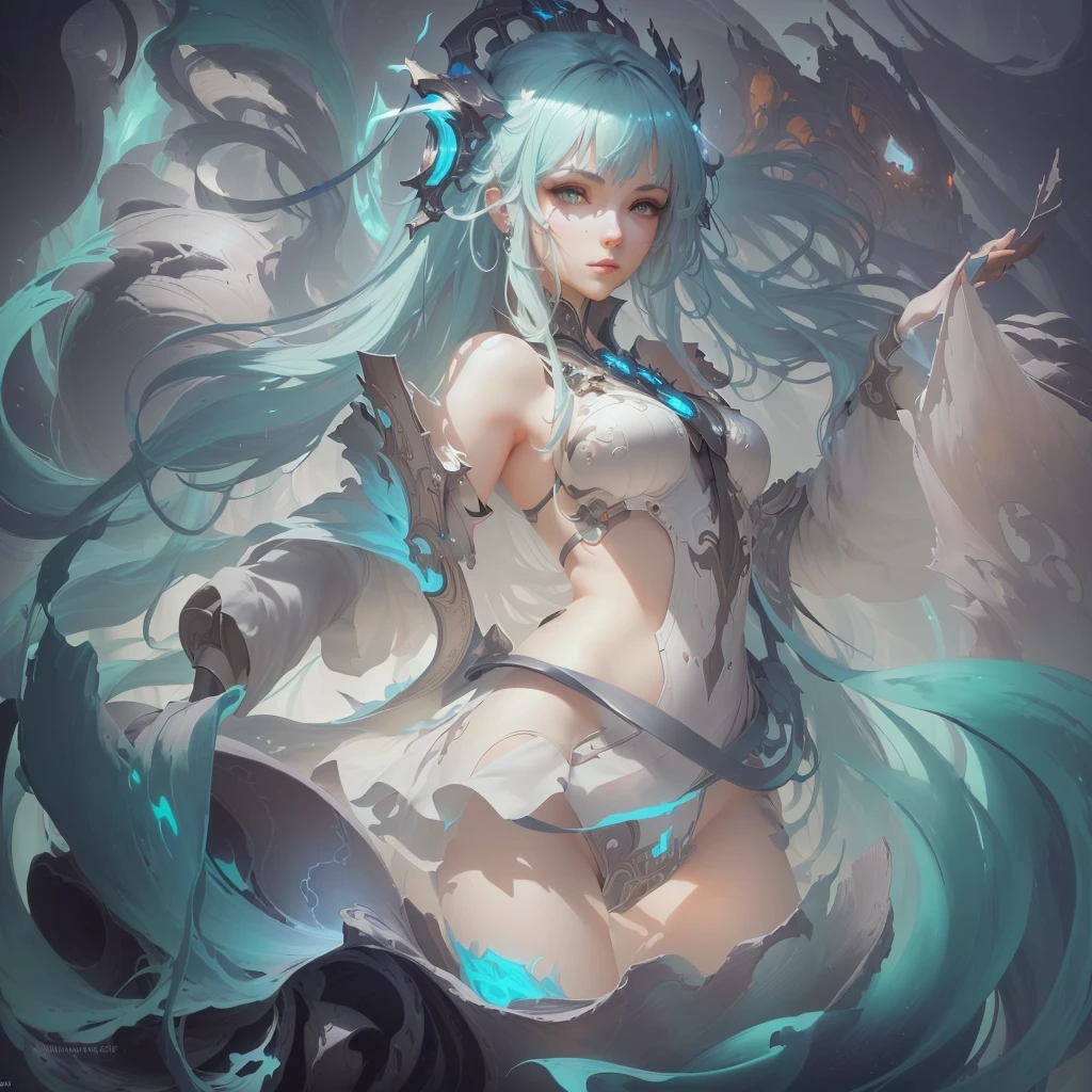 masterpiece, best quality, (extremely detailed CG unity 8k wallpaper), (best quality), (best illustration), (best shadow), absurdres, realistic lighting, (Abyss), beautiful detailed glow, art by PeterMohrBacher,