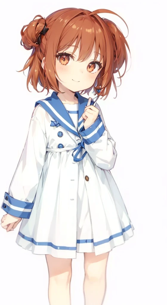 Plain background Chic Sailor suit girl Simple Nostalgic 