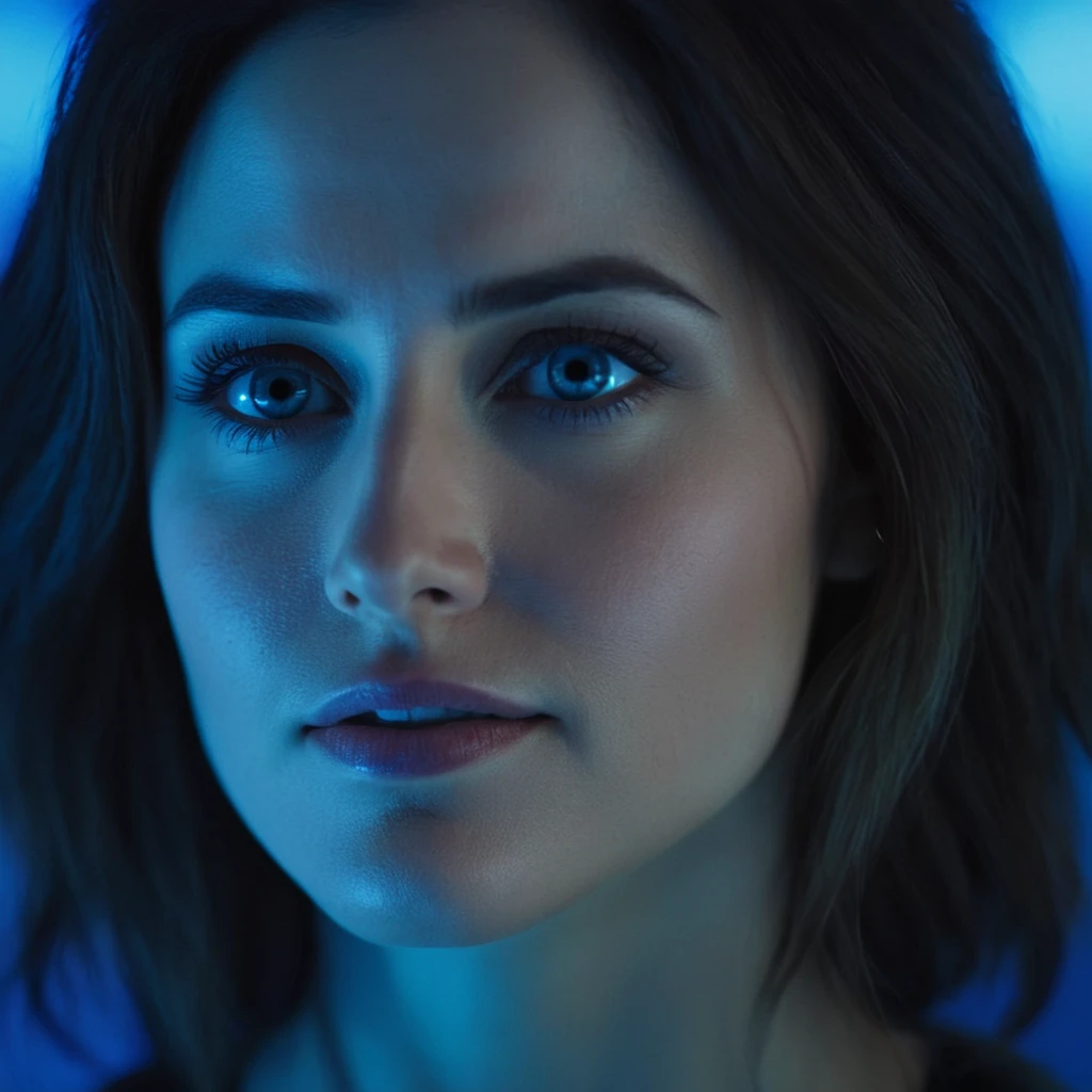 cinematic film still of cinematic film still of Cortana Halo a woman with perfect teeth and perfect blue eyes and awesome face is on looking at something, shallow depth of field, vignette, highly detailed, high budget, bokeh, cinemascope, moody, epic, gorgeous, film grain, grainy, shallow depth of field, vignette, highly detailed, high budget, bokeh, cinemascope, moody, epic, gorgeous, film grain, grainy