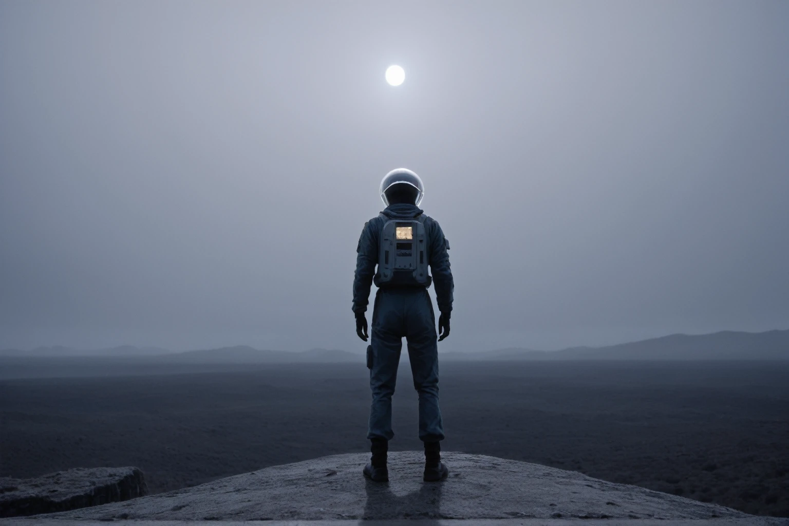 realistic,score_9, score_8_up, score_7_up,
mysterious astronaut silhouette, extraterrestrial landscape, large glowing rectangle, shadowy figure, shadowy hands, monochromatic, sci-fi atmosphere, rocky terrain, ethereal glow, otherworldly setting, isolated figure, exploration, eerie, menacing, ghostly apparitions, high contrast, moody lighting, cinematic composition, digital art, futuristic science fiction