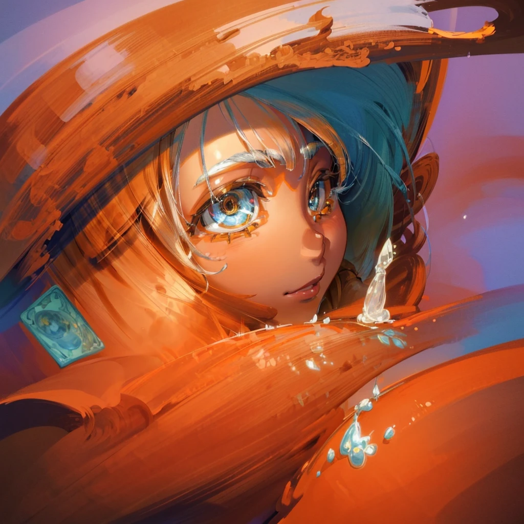 a 10 year old boy with fluffy white hair,orange wizard cloak,orange wizard hat,white tie,cute happy face,beautiful detailed eyes,beautiful detailed lips,extremely detailed eyes and face,long eyelashes,smiling,whimsical,fantasy,illustration,digital art,cinematic lighting,vibrant colors,highly detailed,masterpiece,photorealistic,8k