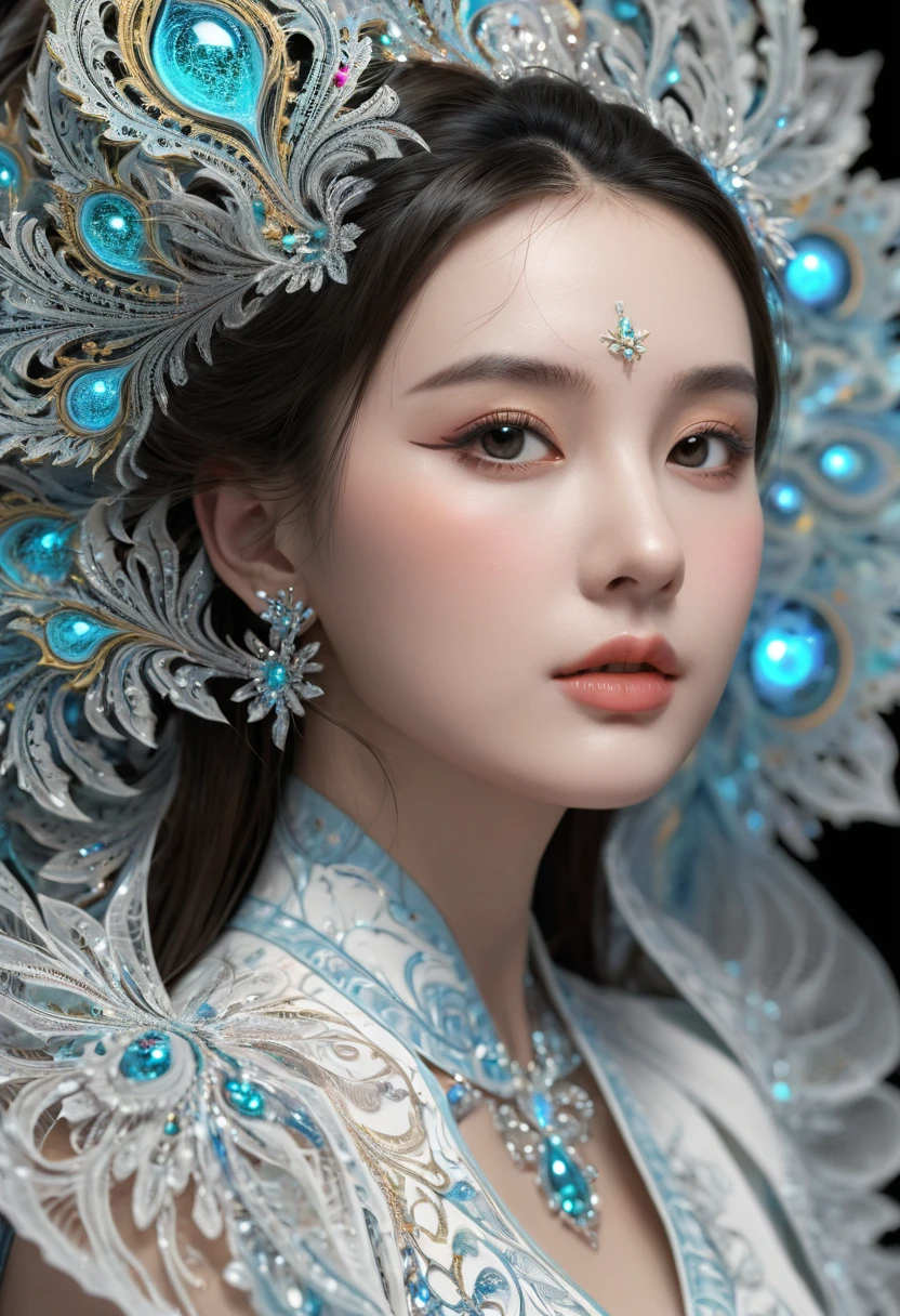 (masterpiece, top quality, best quality, official art, beautiful and aesthetic:1.2), (1girl:1.3), (fractal art:1.3),