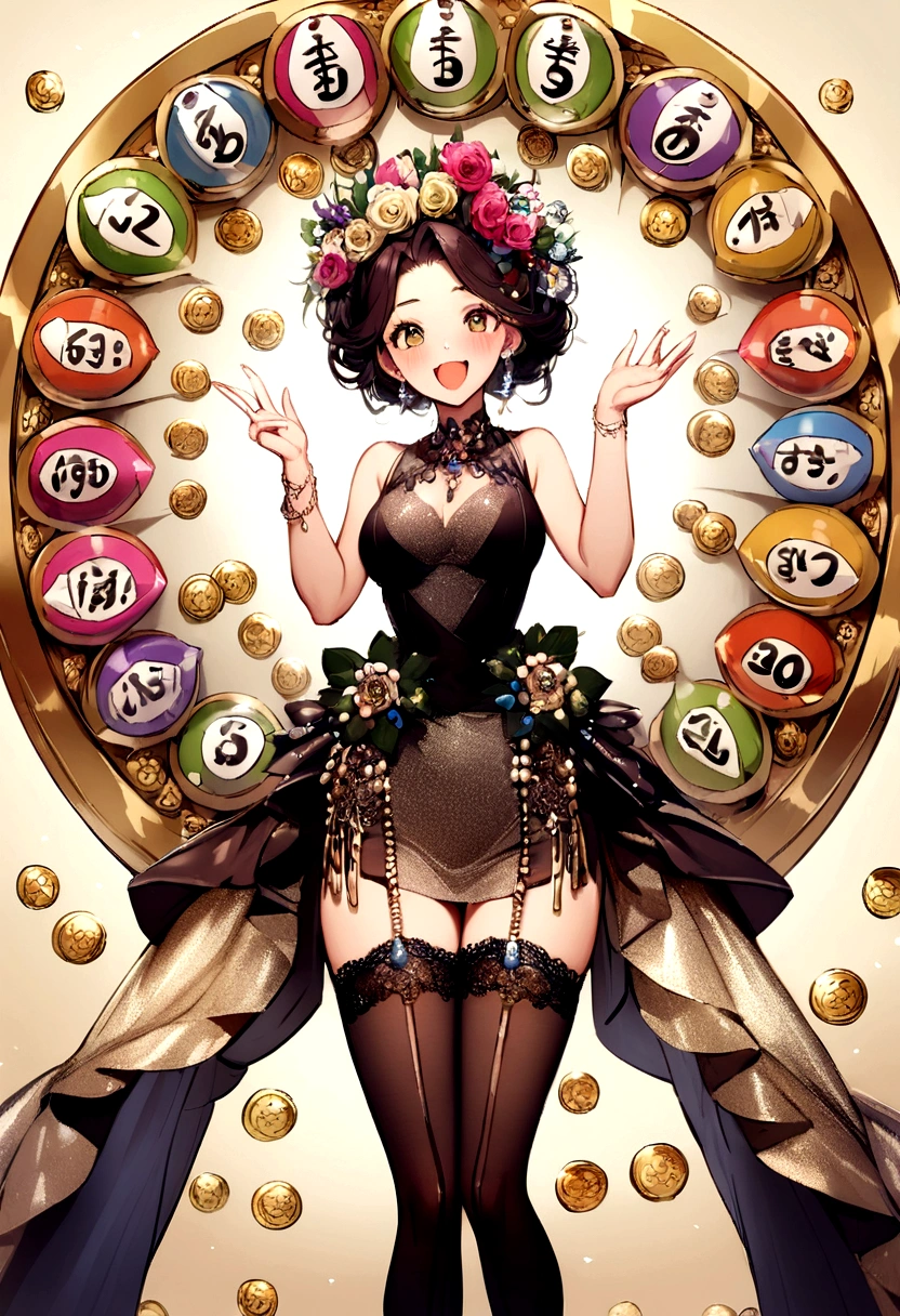 win the lottery, happy beauty, different