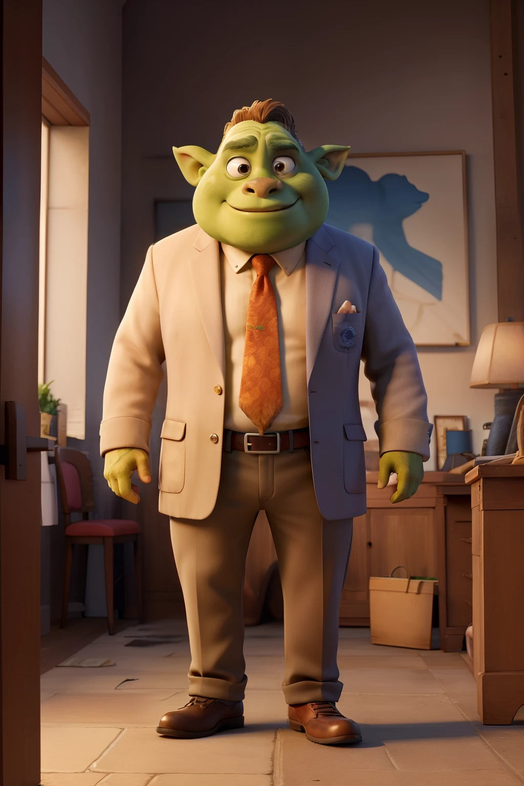 ((best qualityer)), ((work of art)), (detailded), 1 OGRE IN A SUIT