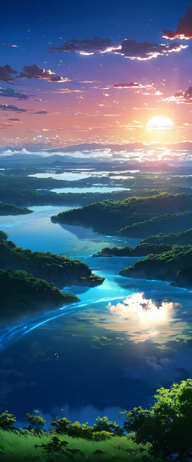 anime - escena de estilo de un hermoso atardecer infernal  y un planeta poco visible a lo lejos , cielos. Con niño de pie y viendo el cielo.. Naturaleza de makoto shinkai, fondo de pantalla de arte anime 4k, fondo de pantalla de arte anime 4k, fondo de pantalla de arte anime 8 k, fondo de pantalla animado 4k, fondo de pantalla animado 4k, Fondo de pantalla animado 4k, cielo animado, increíble fondo de pantalla, fondo animado, planeta cielo en el fondo, fondo animado artanime art wallpaper 4k, anime art wallpaper 4K, anime background, anime art wallpaper 8K, anime art background, anime landscape wallpaper, amazing wallpaper, high quality wallpaper definition,4k animated wallpaper,4k animated wallpaper,Aries Moross art,Bob Byerley art,AshleyWoodArtAI,greg rutkowski
