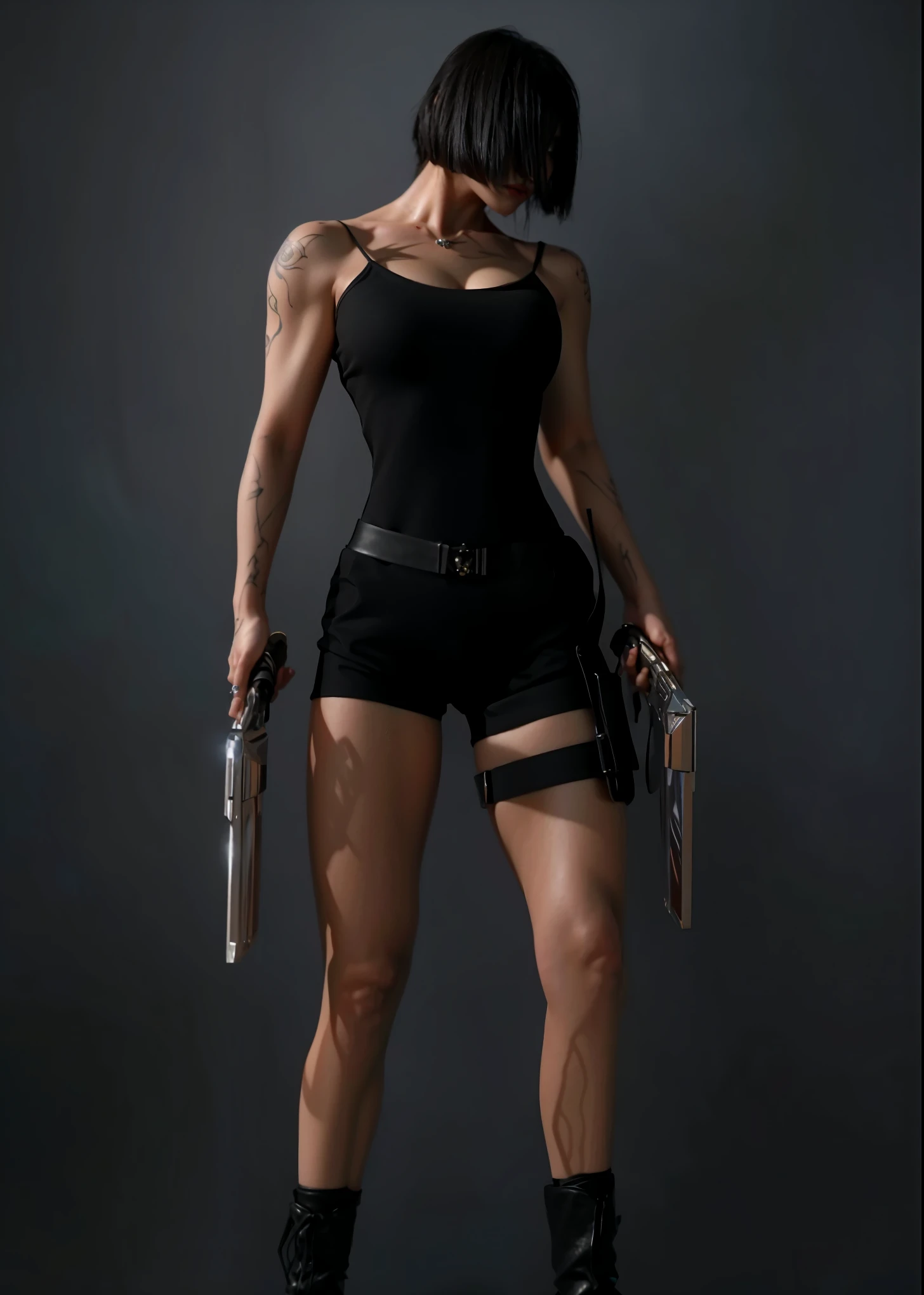 Game Art,Best image quality,Maximum resolution,8K,(A bust photo),(portrait),(Head close-up),(Rule of Thirds),Unreal Engine 5 rendering works,20 year old girl,((Queen)),The eyes are very detailed,(Large Breasts),Elegance and nobility,Light,Light线追踪,Game CG,((3D Unreal Engine)),OC rendering reflection mode,4K,Ultra-clear,Sensual,Translucent lace,Fair and plump figure,Pretty Face,Light泽凝胶涂层,身着华贵礼服的Queen,Crystal Gem Crown,Necklace jewelry,blue eyes,The tattoo is very three-dimensional,Gorgeous and intricate tattoo designs,Ultra-clear portrait,Sexy body,Temple Princess,Sapphire eyes,Fine gold and diamond jewellery,Luxurious jewelry,Wearing diamond gemstone jewelry,Gorgeous jewelry all over the body,Pearl Necklace,Diamond Dress,Two guns in hand,muscular