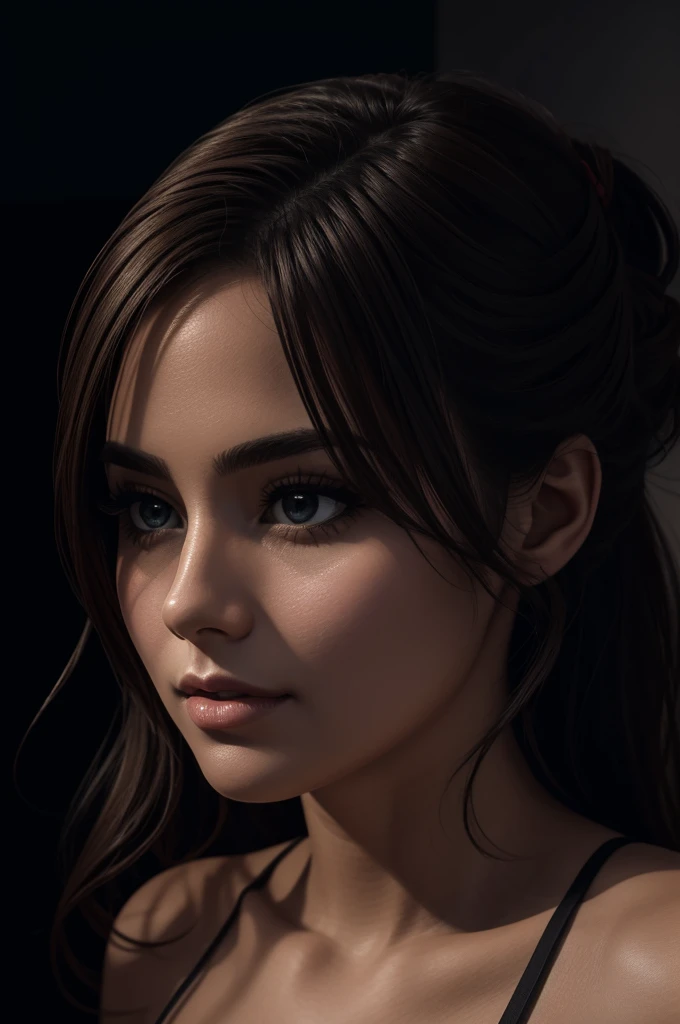 (nude), big boobs,(masterpiece), best quality, extremely detailed, (watercolor), bloom, delicate and beautiful, illustration, (from below),(1girl:1.4), (solo:1.2), large breasts, (ribbed sweater:1.3), off-shoulder sweater, (short shorts:1.2), bare shoulders, (underboob:1.2), ((dark skin:0.8)), beautiful eyes, (disheveled hair ), photography, over-the-shoulder shot, by Alex Maleev, professional, canon camera, nikon camera, sharp, bokeh, studio quality, fisheye lens, by Robert Capa ,
