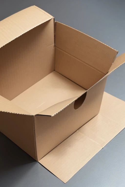 ((best qualityer)), ((he-a-he), an open cardboard box, background branco, top and straight view, case back completely visible