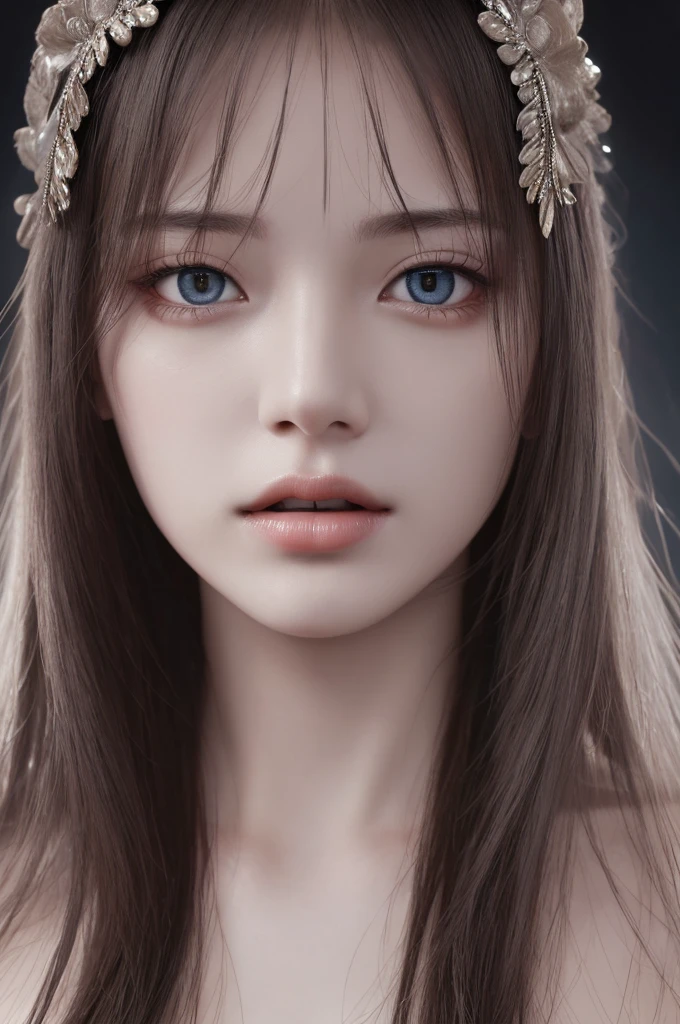 Highest quality、masterpiece、Ultra-high resolution、(Real Photo:1.37) 、Raw photo、1girl、Long Hair、Beautiful Eyes、Beautiful Face、Detailed eyes and face、Nunga、Dynamic Lighting、In the Dark、Deep Shadow、Low Key、nsfw、 full body shot, church、