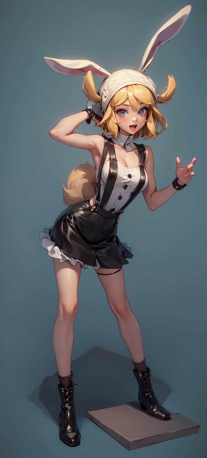 clear details, (masterpiece), (best quality), (illustration),girl, illustration of character, plain background, white background, miniskirt, shirt, hat, very long hair, navel, girl eating shrimp, eating, shrimp on the barbecue, shrimp,