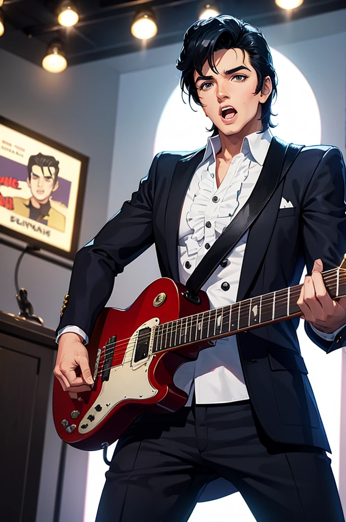 make a caricature of Elvis Presley