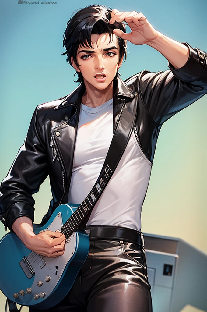 make a caricature of Elvis Presley