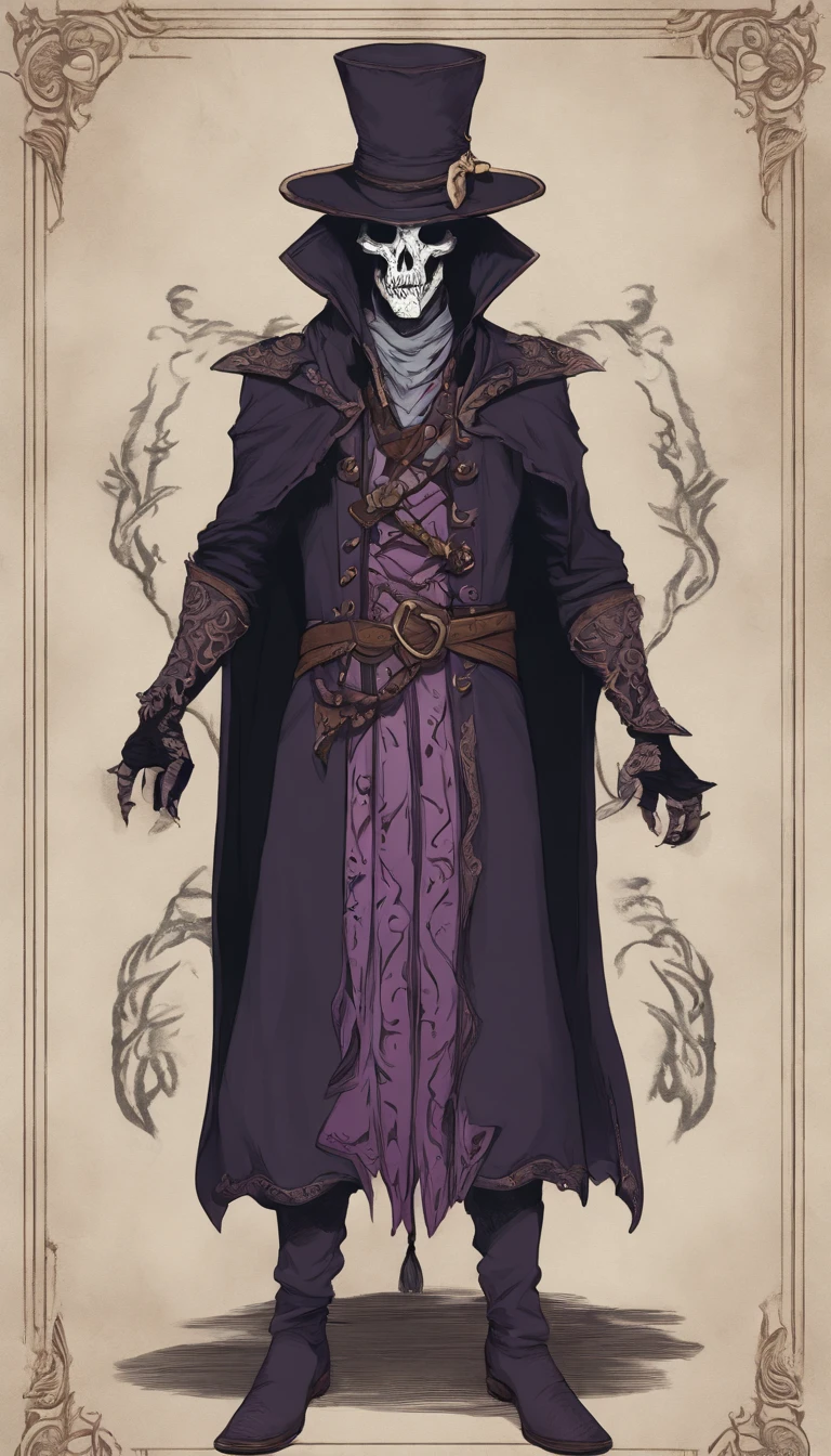 Mind flayer,Inspired by Dungeons & Dragons,Inspired by Baldur's Gate 3,Full body concept art illustration of Mind Flayer。The character has human-like proportions,tall、slim and muscular。The character has Octopus-like head。The character has 4 tentacles extending from its chin,Light purple skin,Almost Blue。The character is Wearing a mysterious black mask。The character is dressed in exquisite、Luxurious black academic robes and ornate leather boots。Background is blank