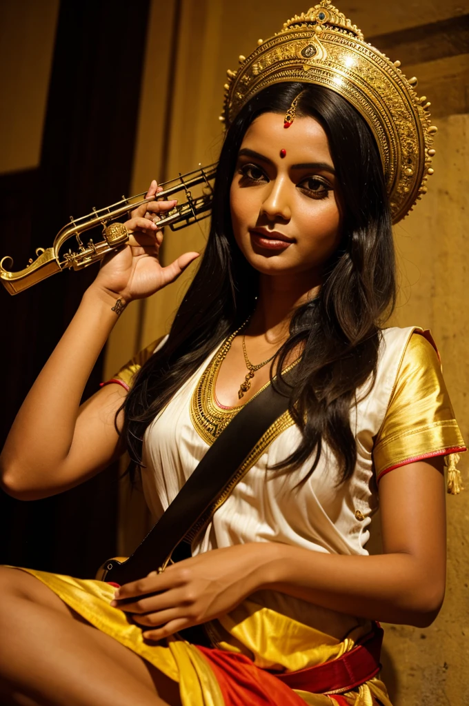 Goodes is Saraswati with music