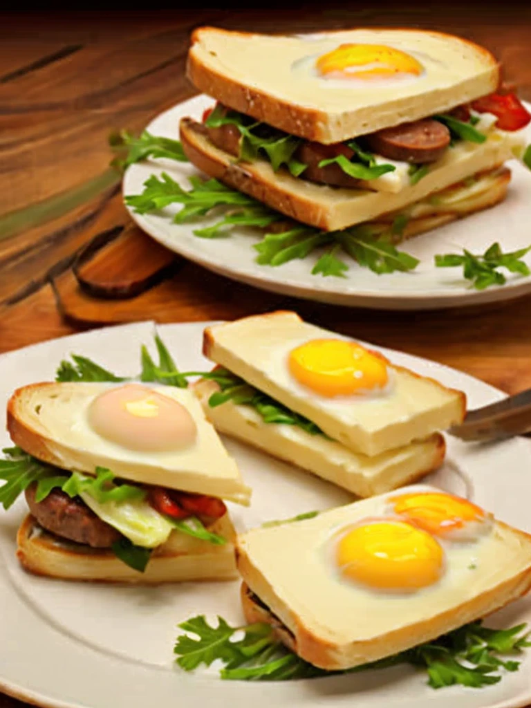 breakfast
It is the first meal of the day, usually eaten in the morning.
Sausage, egg and cheese breakfast sandwich