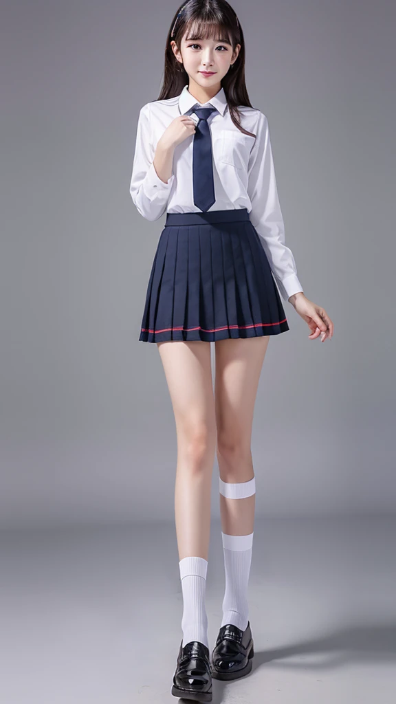 Tie school uniform skirt