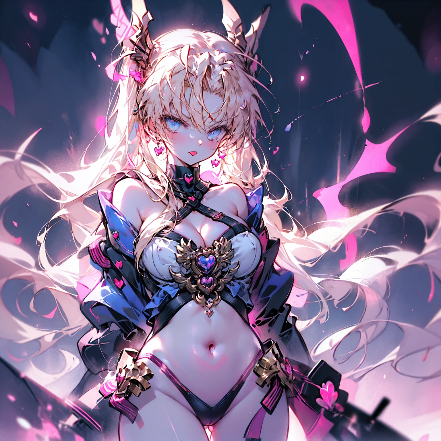 (masterpiece),(Highest quality),(Super detailed),(Best illustrations),(Best Shadow),(Absurd),(Detailed Background),(so beautiful)Bradamante, 16K, 8K, 4K,(Best Shadow), (so beautiful), One person, alone, , , , (detailed beautiful eyes), Big Breasts, Blonde, heart-shaped pupils, Oculogyric crisis, curvy, , Perfect figure, , , Arched back, , , orgasm, afterglow, erotic smile, , , Open your mouth languidly, , Sexy posture, , , cross-eyed, rolling eyes, , water eyes, tears, , tongue out, , , , saliva trail, , shiny skin, , Thigh fetish, , , torogao, ahegao, BREAK, , Dramatic lighting, , Psychedelic Background, night, pink neon, , Torrent of Light, mysterious, spoken heart,, , ,